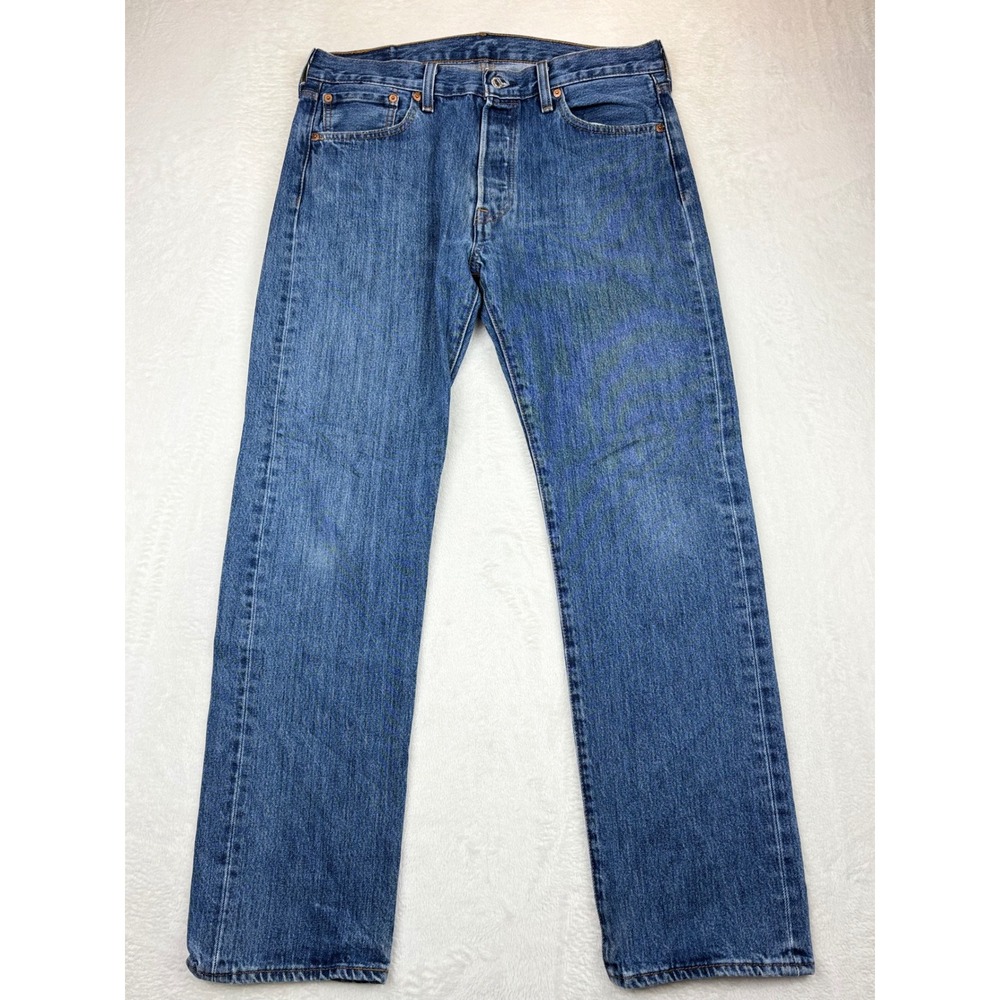 Levis‎ 501 Mens 33x32 Light Blue Faded Jeans  Vintage  Festival Inspired Denim